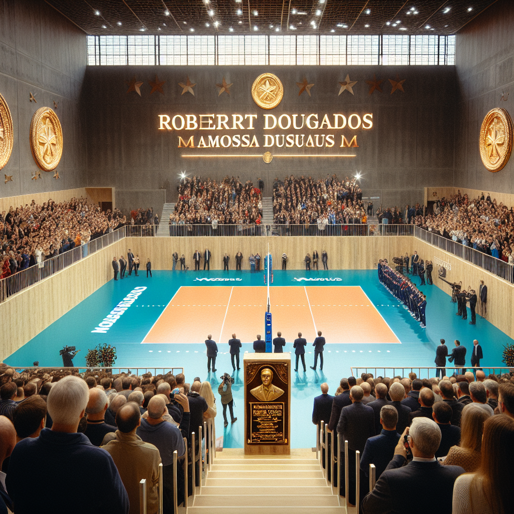 Inauguration de la salle de volley Robert Dougados à Massaguel