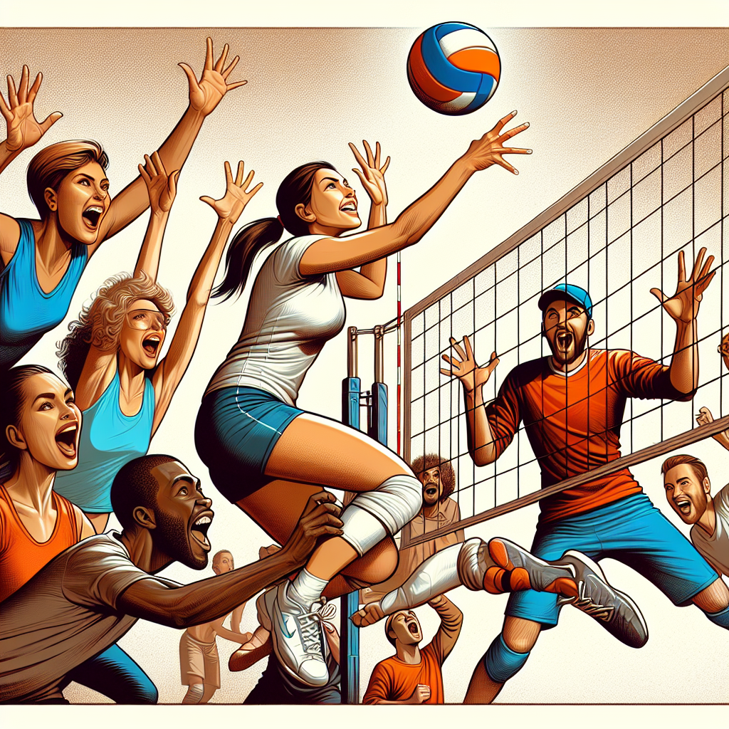 Victoire et célébration : le volley-ball à l'honneur