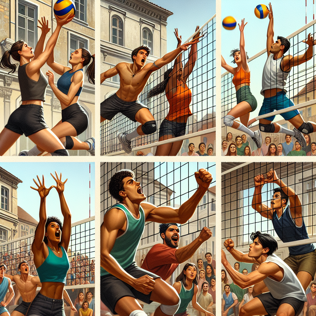 Cinq équipes de volley en action à Charlieu