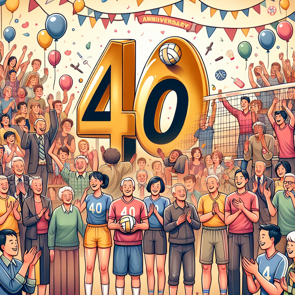 La célébration des 40 ans du Volley Club Figeacois